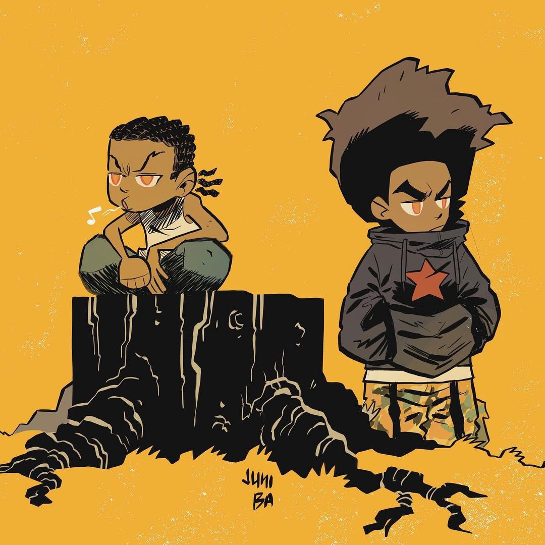 dyingBreath's tweet photo. The Boondocks (2005 - 2014) creator #AaronMcGruder. #AdultSwim #AnimatedSitcom https://t.co/MGzHj5nNhJ