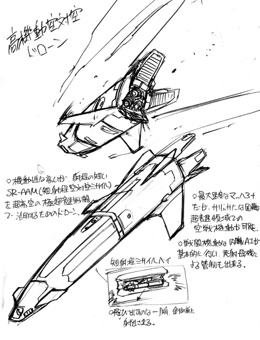 「夜光雲のサリッサ」では、航空自衛隊が英国BAEシステムズとの共同開発で空戦用ドローンを開発していた…という設定でした。 