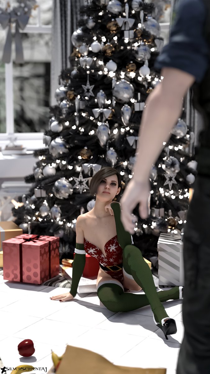 Someone dropped the groceries. 🎄

#rebhfun #residentevil #jillvalentine #albertwesker #christmasfanart #fanart