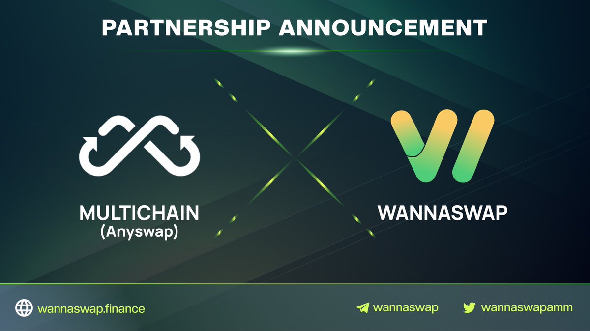 wannaswapamm's tweet photo. 📢 PARTNERSHIP ANNOUNCEMENT 📢
We are excited to partner with @MultichainOrg to bring assets from #BSC #Avalanche #Fantom #Polygon and more to @auroraisnear 🔥🔥🔥

Farming pools $BNB - $wNEAR &amp; $AVAX - $wNEAR will be released tomorrow, prepare your money! 🤑🤑🤑 https://t.co/dabk4Fy1j3