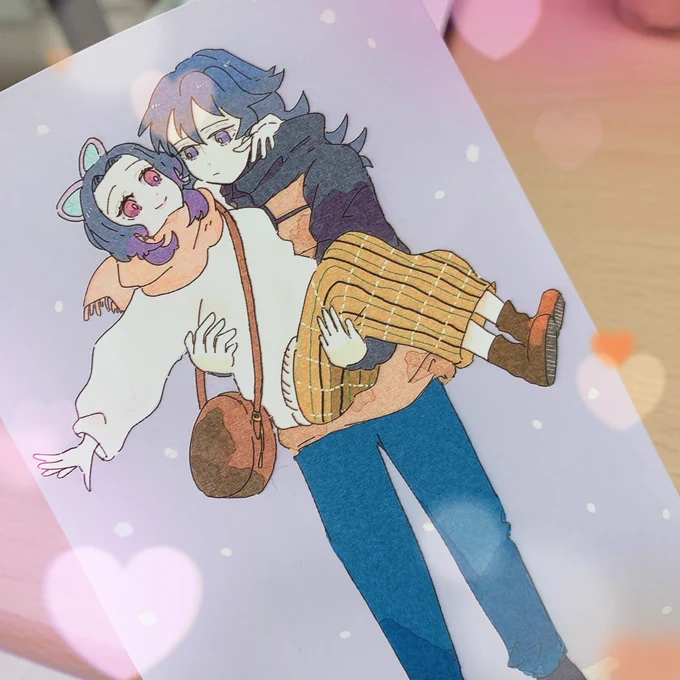 ナツメさん( @ntmmhr )のネップリ印刷して参りましたっ🙏✨✨
ンンン〜!絵柄も塗り方もほんと超キュートすぎます😭💕お洋服のデザインもとても素敵です🎀12/24まで印刷出来るようなので、みなさまもぜひっっ🥳
(右はおまけで描かせてもらいました🙇‍♂️笑) 