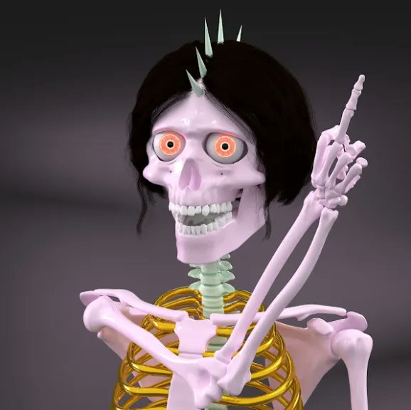 SkinnyBonesNFT's tweet photo. Living in a golden cage https://t.co/bEdfhXPvtJ https://t.co/VEqsuAJnAP