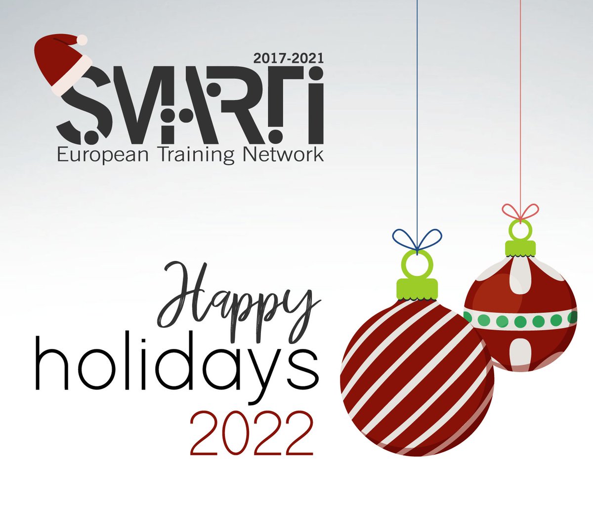 #bestwishes for the holidays and health and happiness throughout the coming year. #SmartiETN is still not saying goodbye and we will be more than happy to see you join our final symposium in early 2022. #StayTuned for more news! #happyholidays