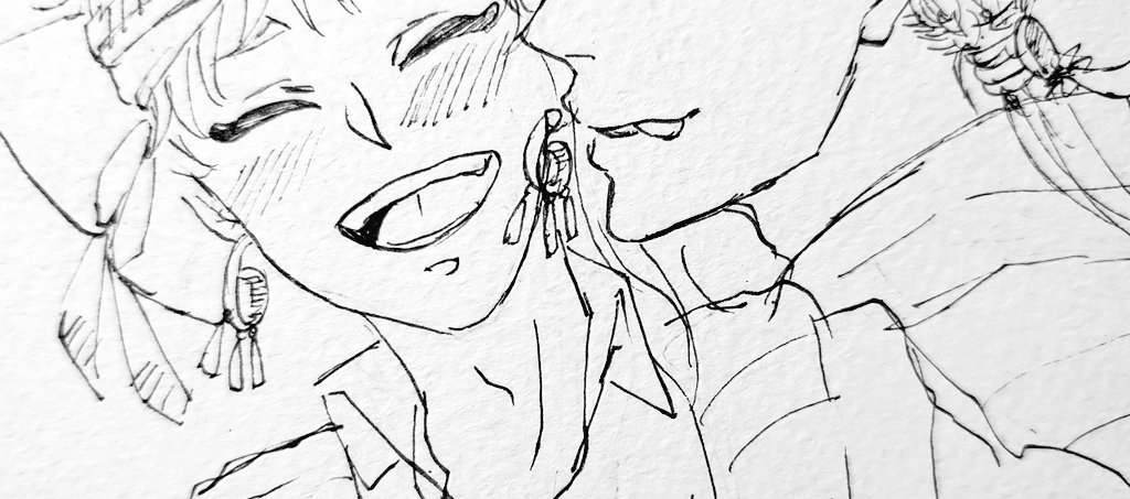 ジャミカリ描こうと思ったけど…ほぼ同じような構図をこの前描いてたのに気がついたので没🤦🏻‍♀️
構図貧乏過ぎて泣きたい。 