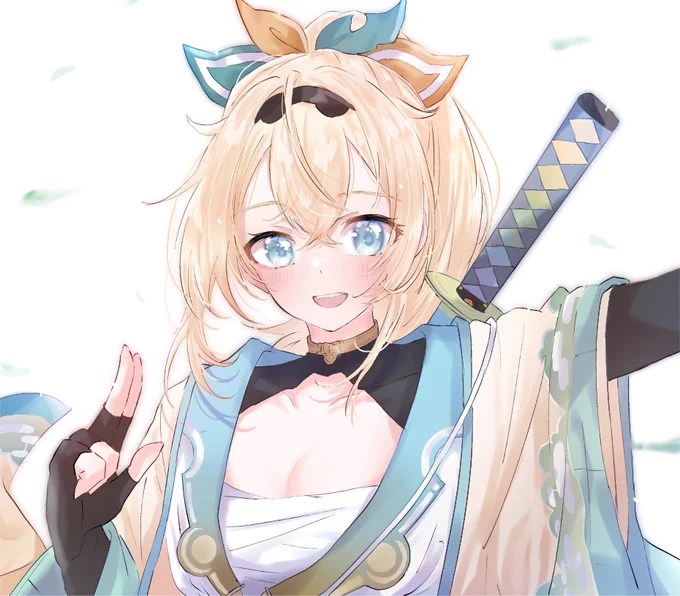 友人に贈った風真いろはちゃん
#いろはにも絵を 