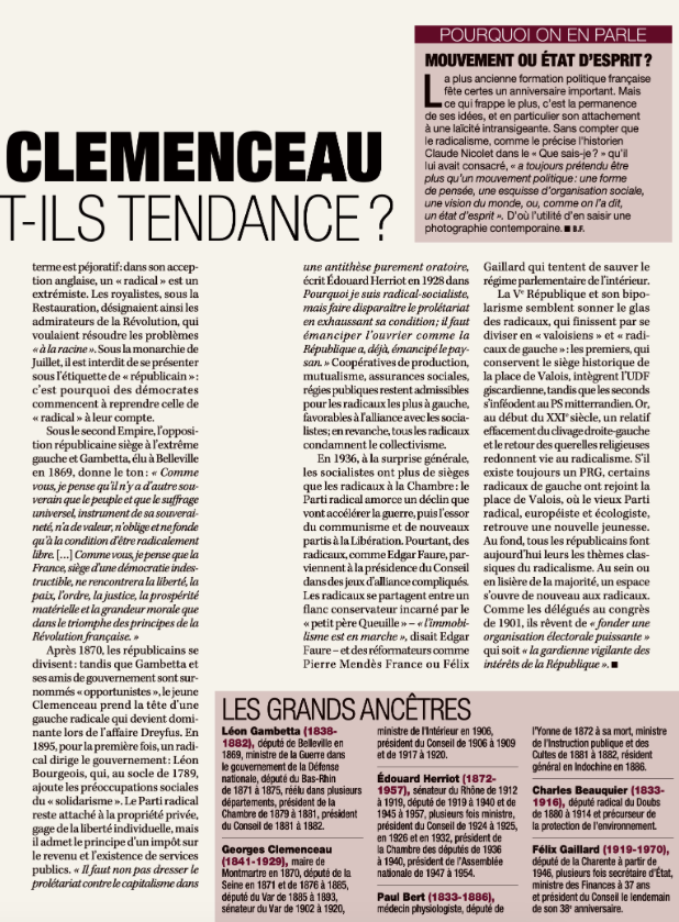 PartiRadical's tweet photo. Retrouvez l'article de @MarianneleMag sur les 120 ans du @PartiRadical . 
#120ansPR https://t.co/J1jJjqEtAV
