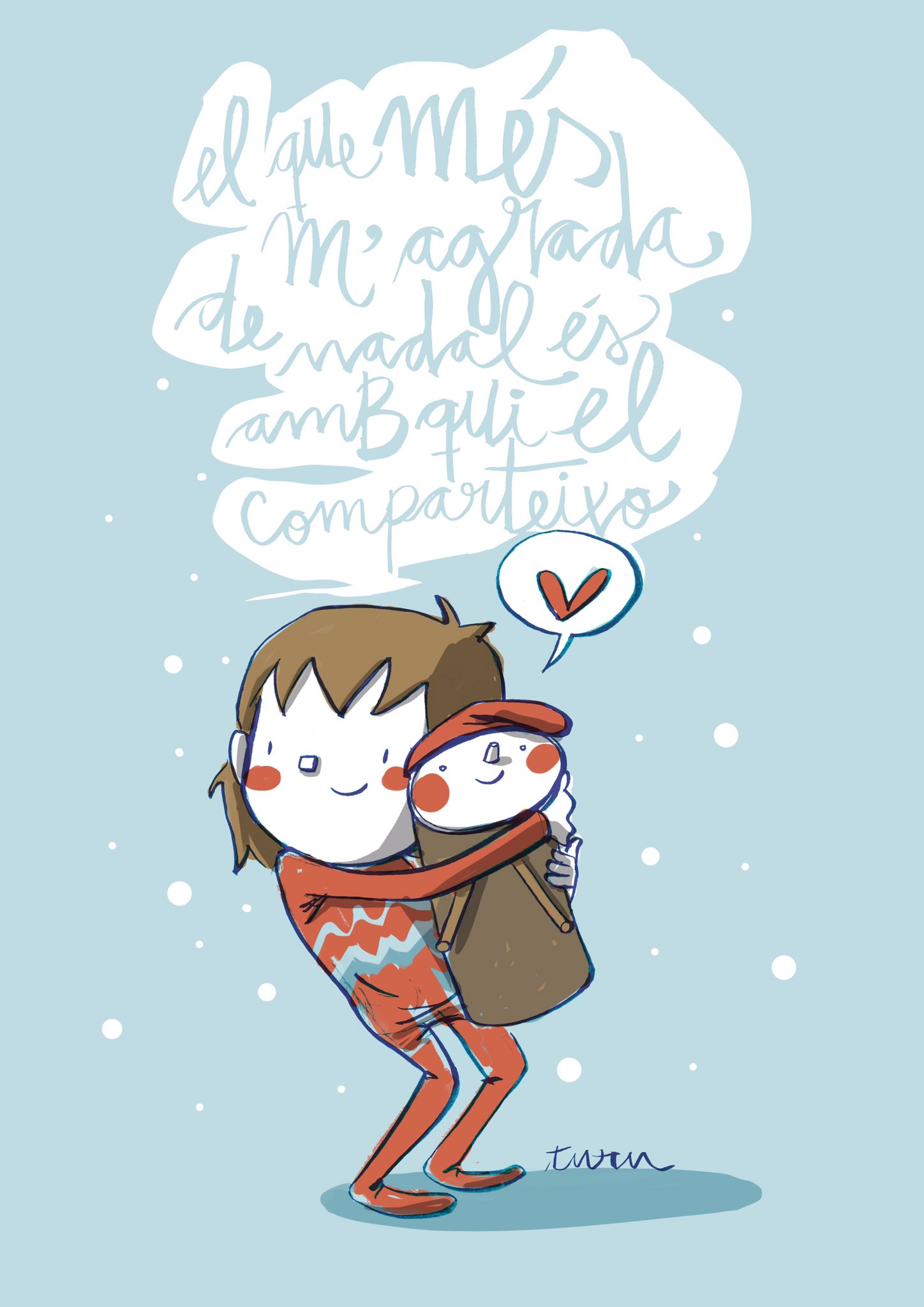 Joan Turu on X: "bon Solstici d'hivern família💙❄️ https://t.co/EXsrZQVvyx"  / X