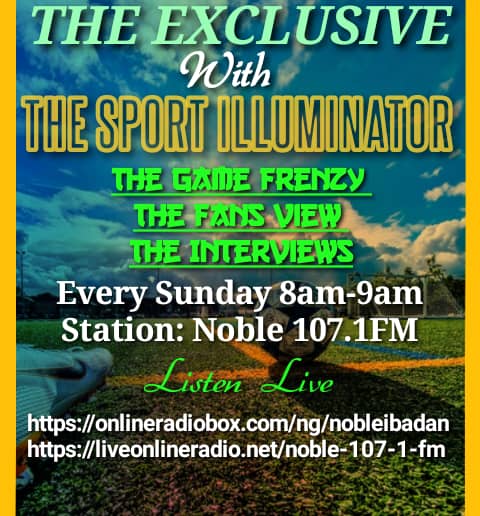 RayToluAyo's tweet photo. #TheExclusive With #TheSportsIlluminator on Noble 107.1FM and #TheAnalysis With #TheSportsIlluminator On @petalsfm 102.3FM.
Two Sports Programs Making Waves In Ibadan, Oyo State, Nigeria.
Time To Appreciate Guys Who Have Made These Programs A Bang In 2021!
#Sports https://t.co/LGfDxxR3QX