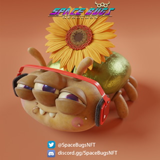 SpaceBugsNFT's tweet photo. This bug is vibing to his favourite playlist which of course includes @justinbieber Tag your fave artists in the comments and let's see what a Space Bugs playlist would look like 😍🎶 #spacebugs #spacebugstothemoon #nft #nfts #nftcommunity https://t.co/Vo26hniQFm