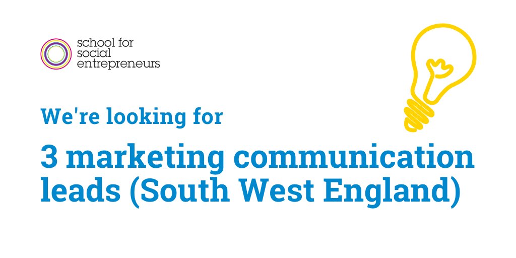 SchSocEnt's tweet photo. Are you a #marketing &amp; #communications pro with a great insight into the South West #SocEnt scene? 

Check out these job opportunities &amp; apply by 2nd Jan 2022 > https://t.co/MwTzCuZp2i #CharityJobs https://t.co/zGVSyX4TRh