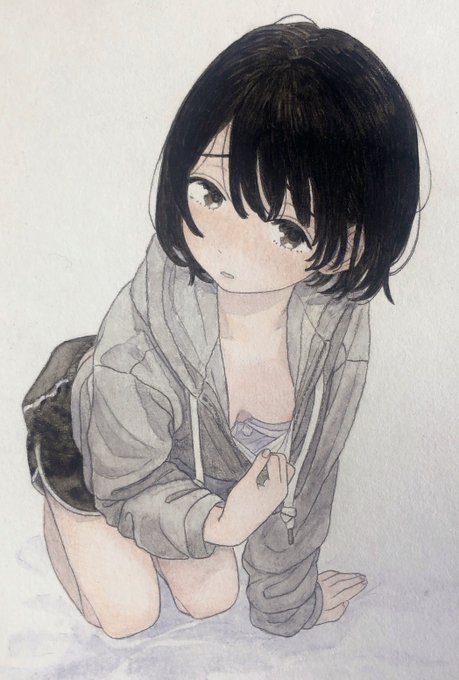おっぱい見せてくれる女の子のイラストです 