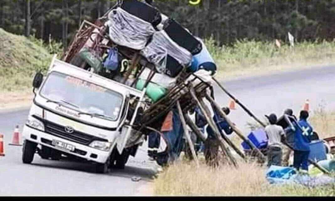 If we find you this overloaded, you won’t be able to silk talk your way out #Joburgroadsafety #ArriveAlive ^TK