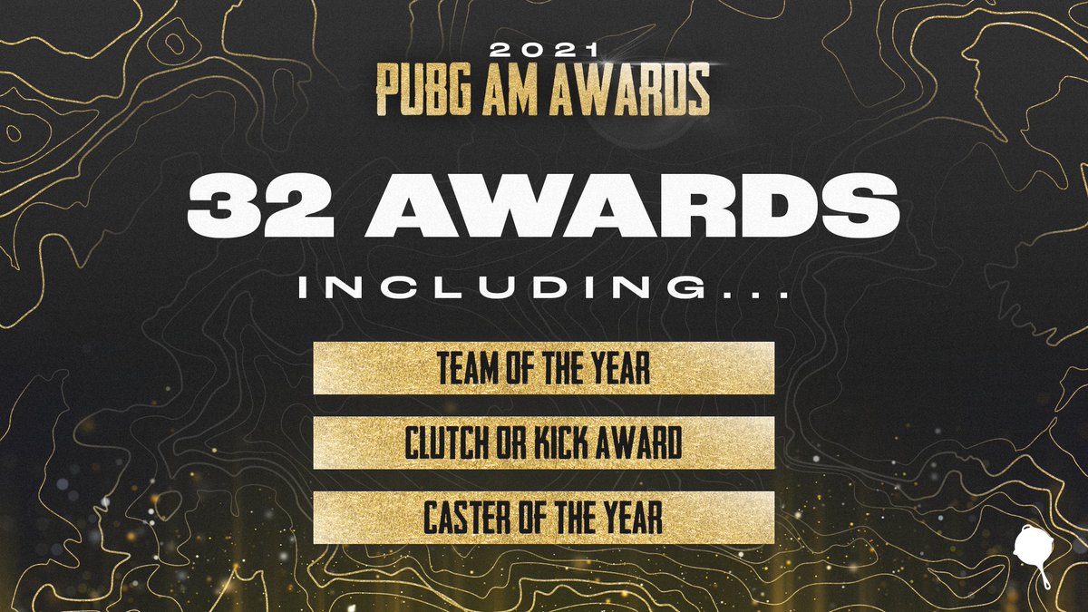 🚨 NEW AWARDS MORE AWARDS 🚨

The 2021 Awards ceremony will feature a total of 32, an increase from previous editions. (3/5)

🗳 Awards  categories include a mix of Community Voted and Stats Driven awards. Stay tuned for more on how to vote!

#PannedGG #PUBGAwards #PUBGEsports