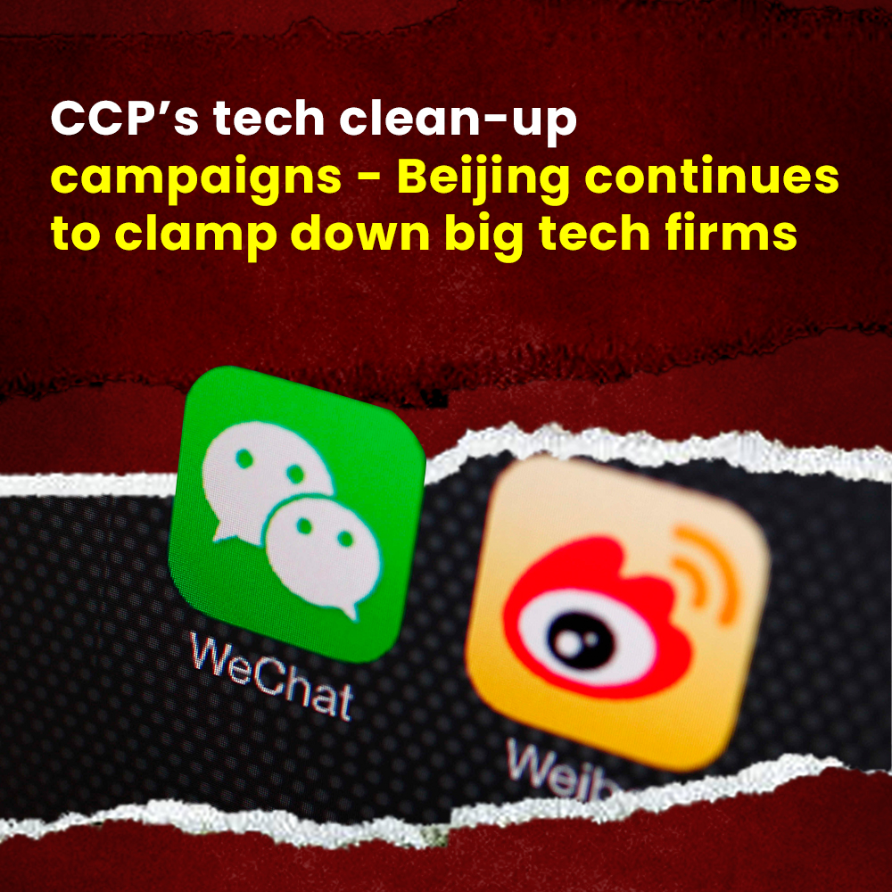 TemmaBristol's tweet image. @Senatorhassan
@MazieHirono
CCP kicked off a sweeping crackdown on its most powerful corporations a year ago, chilling investors and tech industry players alike by signaling that nothing against the CCP agenda is acceptable. #ChinaTechCrackdown #CCPDestroyingChina