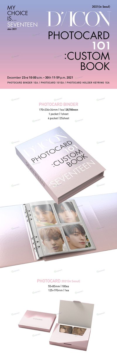 SVTMsia's tweet photo. [ Pre-Order - MY GO 🇲🇾 ]

📌 SEVENTEEN DICON Photocard 101 : Custom Book 

• RM 155 for the whole set 💜
• Deadline - Until sold out ‼️
• No more 2nd payment, these prices are final for WM only 😉
• DM to purchase 💌 https://t.co/oFedHLkSLo