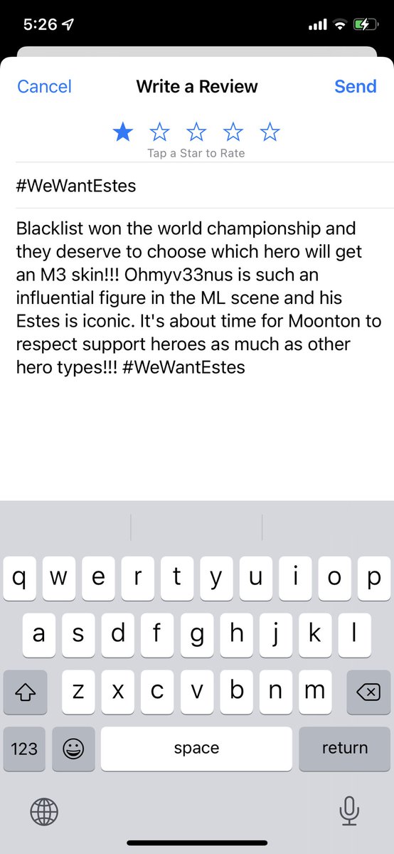 veewiseforever's tweet photo. 4.5 na yung rating ng ML sa App Store. LET'S KEEP FIGHTING FOR BLACKLIST AND MOMSHOES!!! Give 1-star ratings. Make your voice heard!!!

#WeWantEstes
#WeWantEstesSkin https://t.co/ga1lS4uvTA