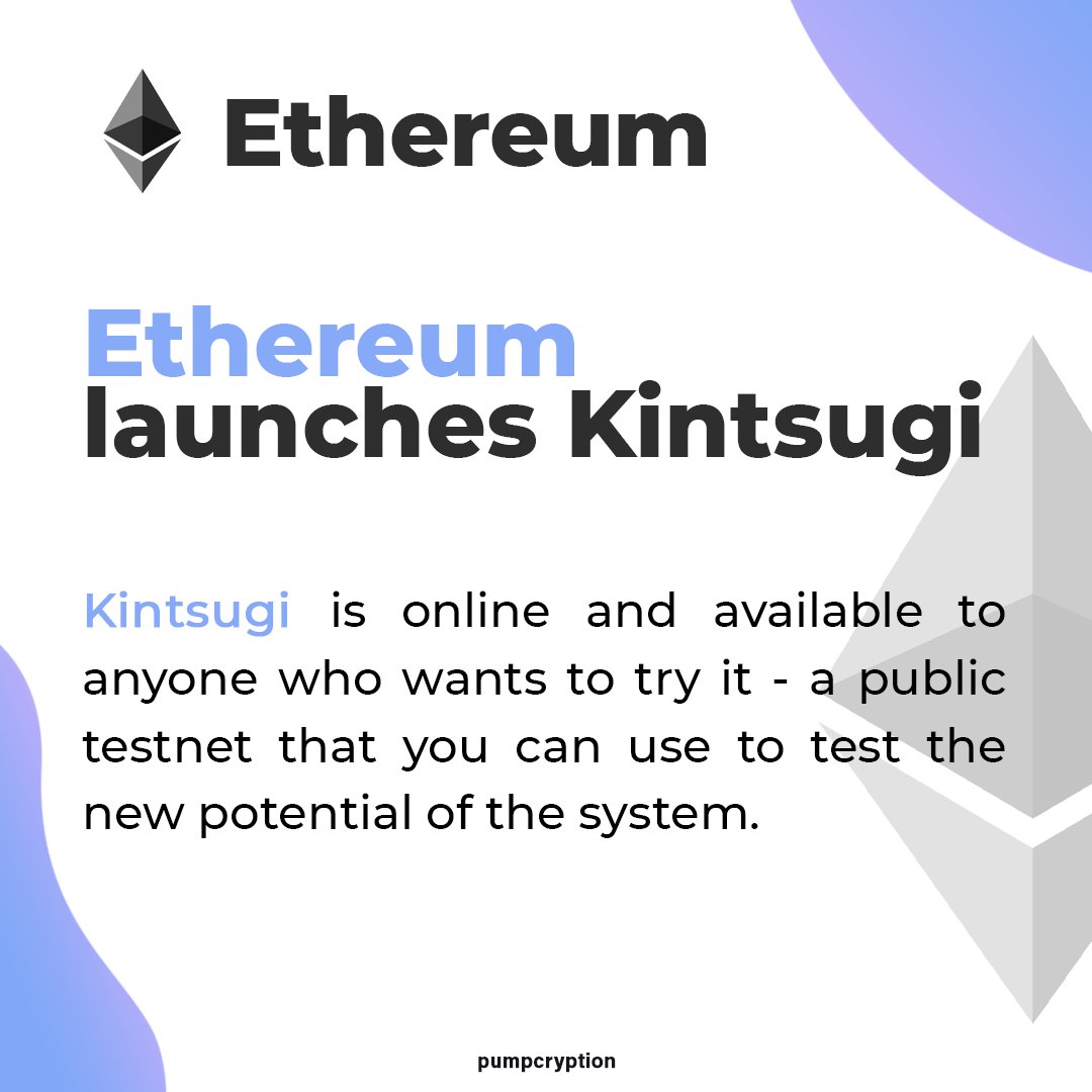 pumpcryption's tweet photo. Good news comes from the world of Ethereum, where the Kintsugi testnet has been activated, a further step towards the Merge that will lead the network towards a Proof of Stake validation system.

📲Telegram: https://t.co/BDDuWzSRUa

#ethereum #eth #cryptocurrency #pumpcryption https://t.co/MVcfkubgp1