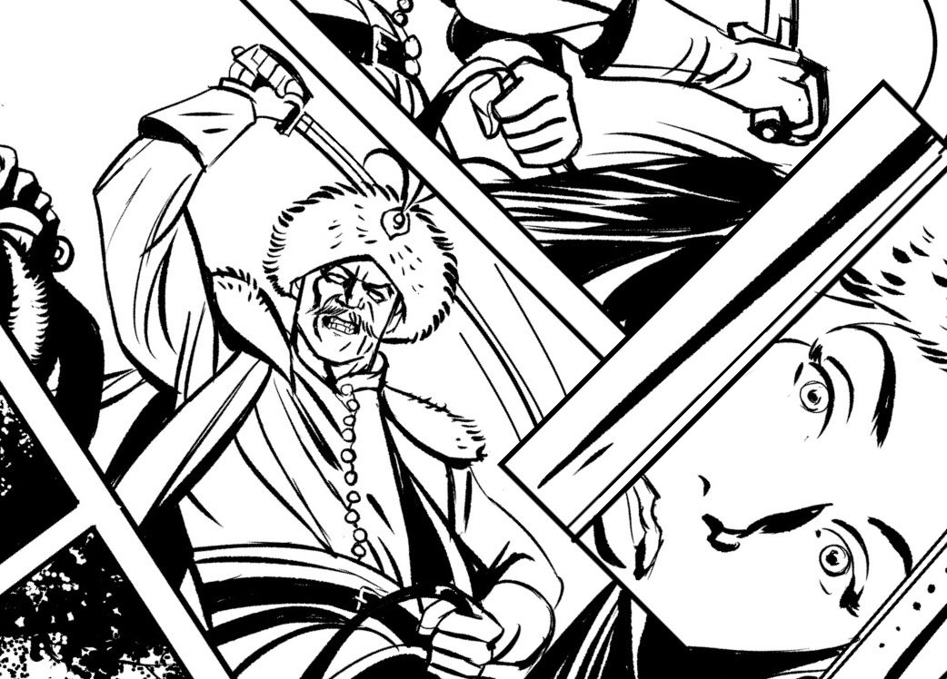 MarekOleksicki's tweet photo. Another sample of my new project. #drawinng #comics #polishsabre #art https://t.co/ChvreYScLH