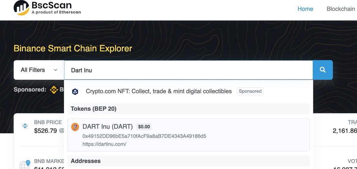 Updated at BscScan DART #dogecoin

Beta Test for DART #GameFi this coming Q1, 2022.

DT (DartToken) which will be created as the game currency token. DART remains as the main token for staking. <a href="/enjinstarter/">ENJINSTARTER</a> @Seedify
 
DART Build to Earn Game for #people with #MetaVerse #NFT