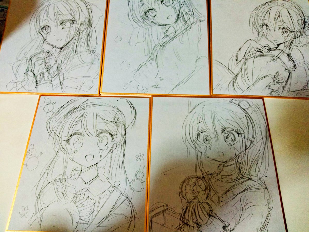 おまけ
下描き、線画 