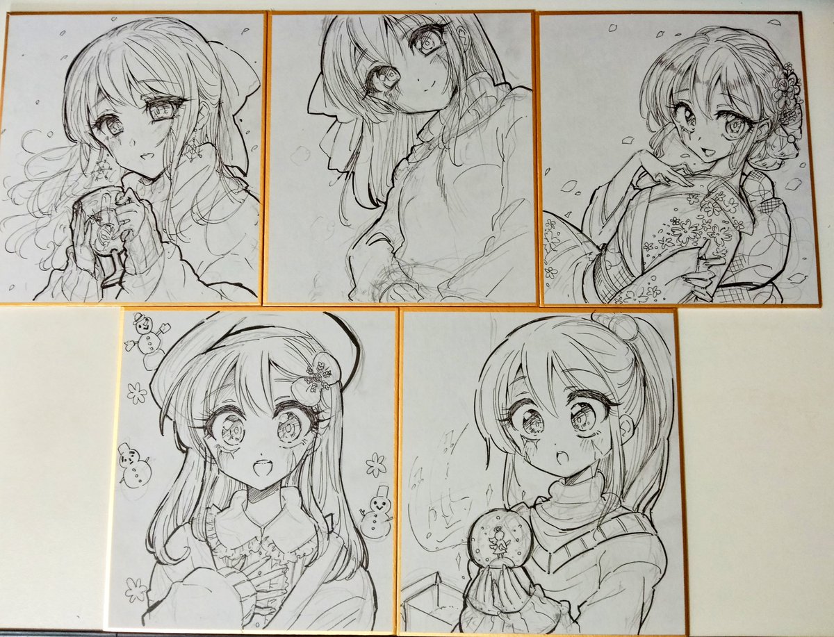 おまけ
下描き、線画 