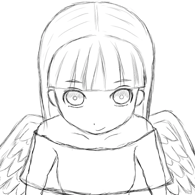 #キーラちゃんを助けよう下書きの段階では羽根が生えてたキーラちゃん。略して下書キーラちゃん。 