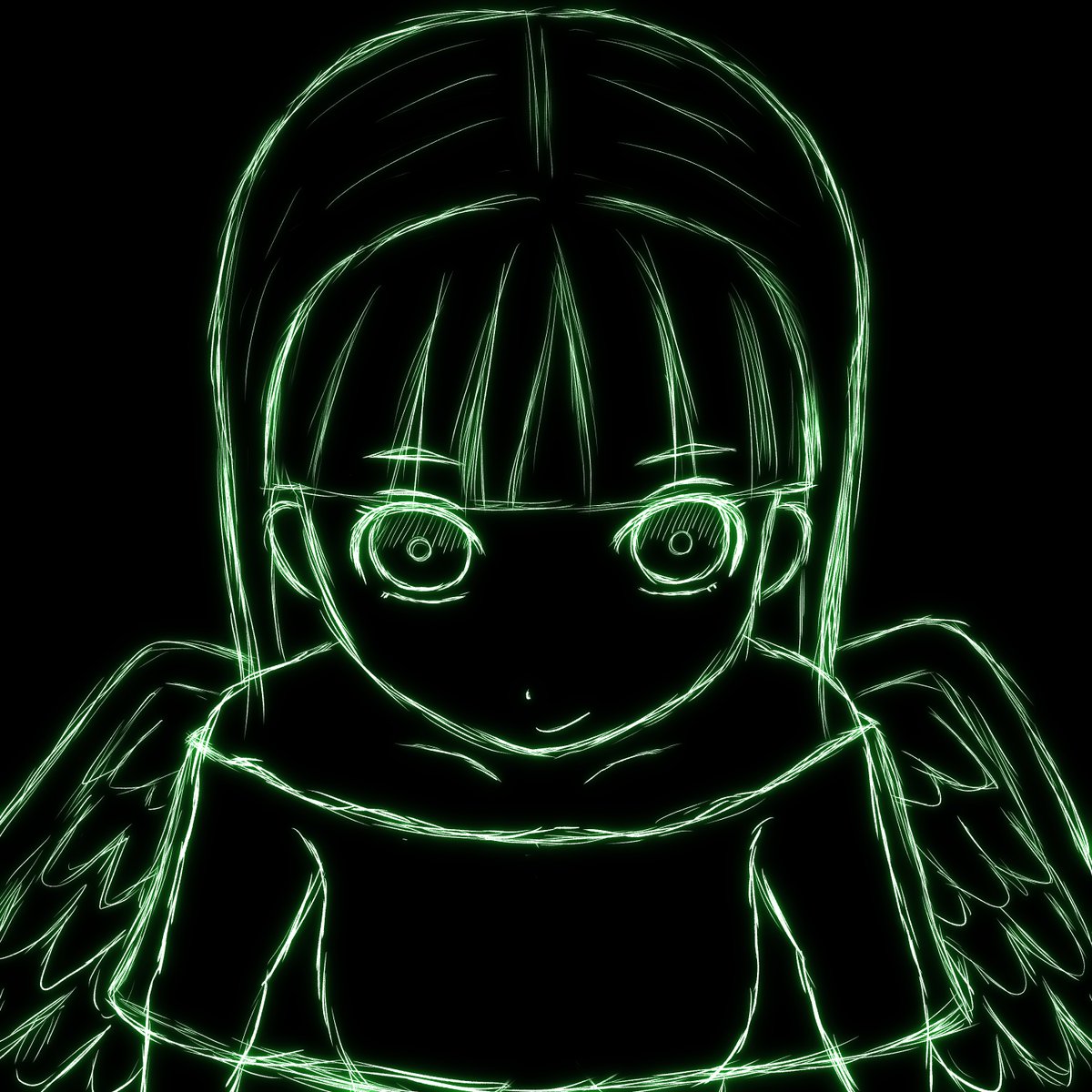 「#キーラちゃんを助けよう下書きの段階では羽根が生えてたキーラちゃん。略して下書キ」|べほ 𝕏のイラスト