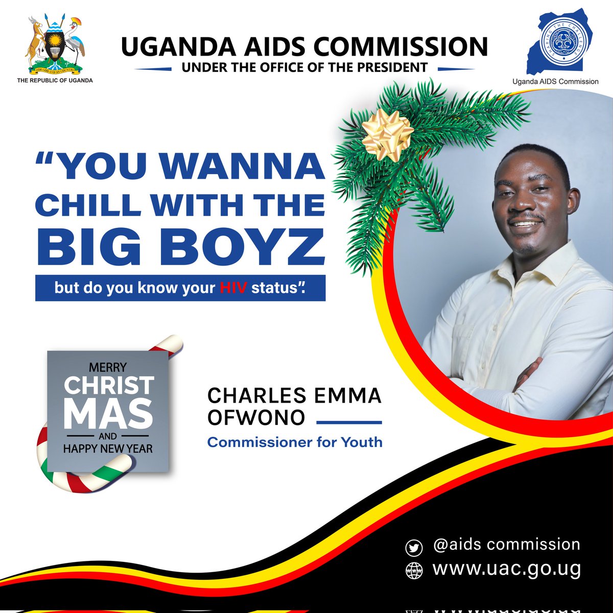 If you wanna chill with the #Bigboyz this Festive Season. 
✅Get to know your #HIVStatus (Test)
✅Get Vaccinated for #COVID19 

@UNAIDS_UG @aidscommission @frontlineaids @agboraidsfoun @UNYPA1 @SRHRAllianceUg @reachahand

#EndingHIVby2030 #EndSARS #PCRtest #hivpreventionsummit