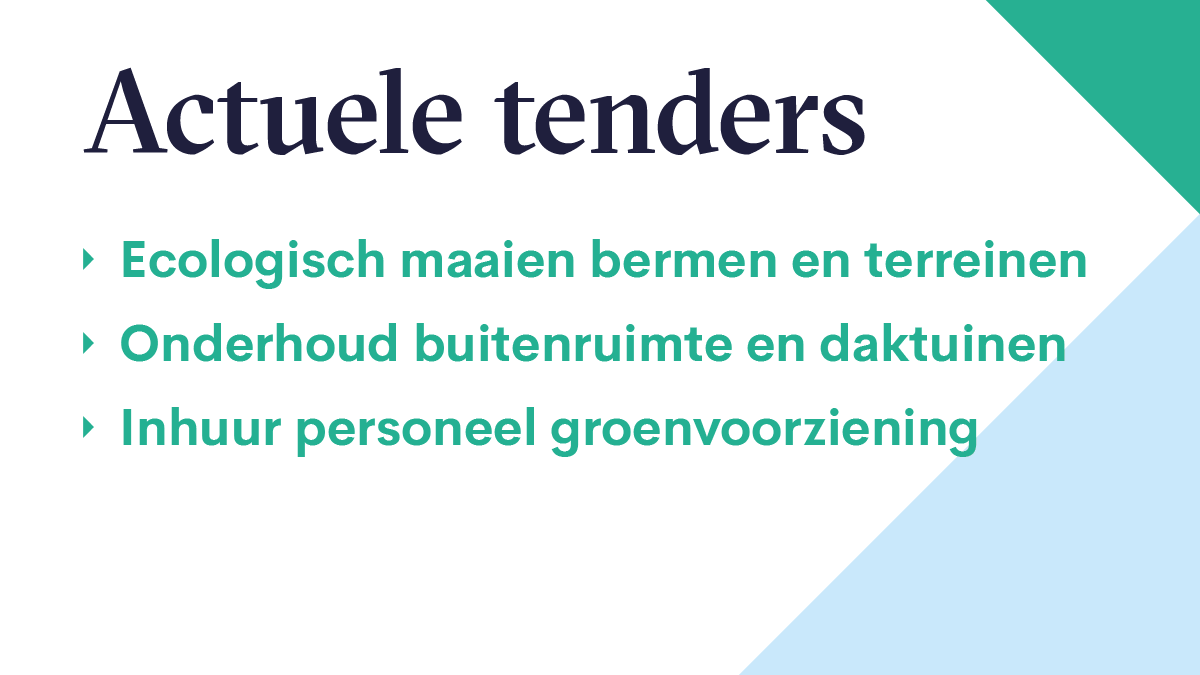 Daken, plantsoenen en bermen, waar het ook groeit, het groen moet worden verzorgd! En t liefst op een sociale en duurzame wijze. Voelt u zich hierdoor aangesproken? Dan helpen wij u graag bij het binnenschoffelen van deze opdracht #tenderalert aanbestedingen.corusadvies.nl/actuele-tenders