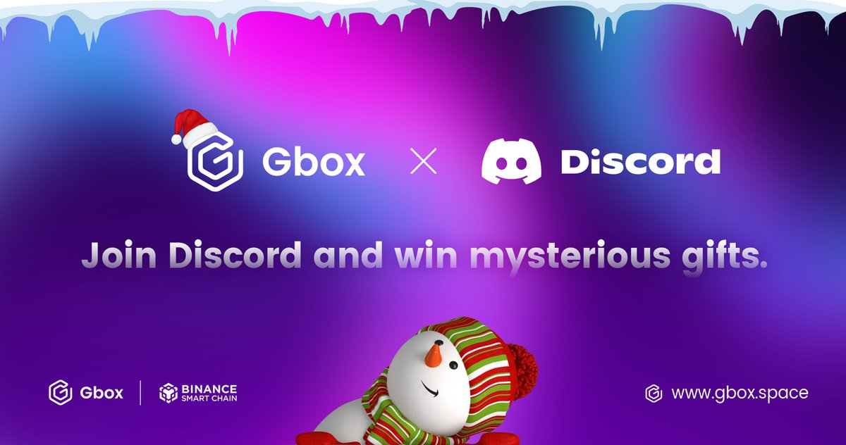 Gboxspace's tweet photo. ⬇️Are You Ready for⬇️

🎄The Gbox Christmas Event🎄

Christmas #Airdrop + Discord Mystery🎁

You shouldn't miss both🌟

👉https://t.co/AoBXIHKoCw

#bsc #NFT #Gbox #Christmas https://t.co/CmfCKOkDiY