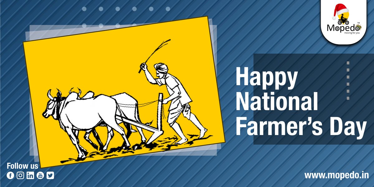 BikeTaxiService's tweet photo. On this Kisan Diwas let us all spread our gratitude towards farmers who are the real heroes of our nation for their unparalleled contribution to our country. 

Register Now : https://t.co/vB4bRf1F2u

#FarmersDay #Farmers #FarmersWon #FarmerProtest #KissanDiwas #agriculture #India https://t.co/Ft2rRZmZEI