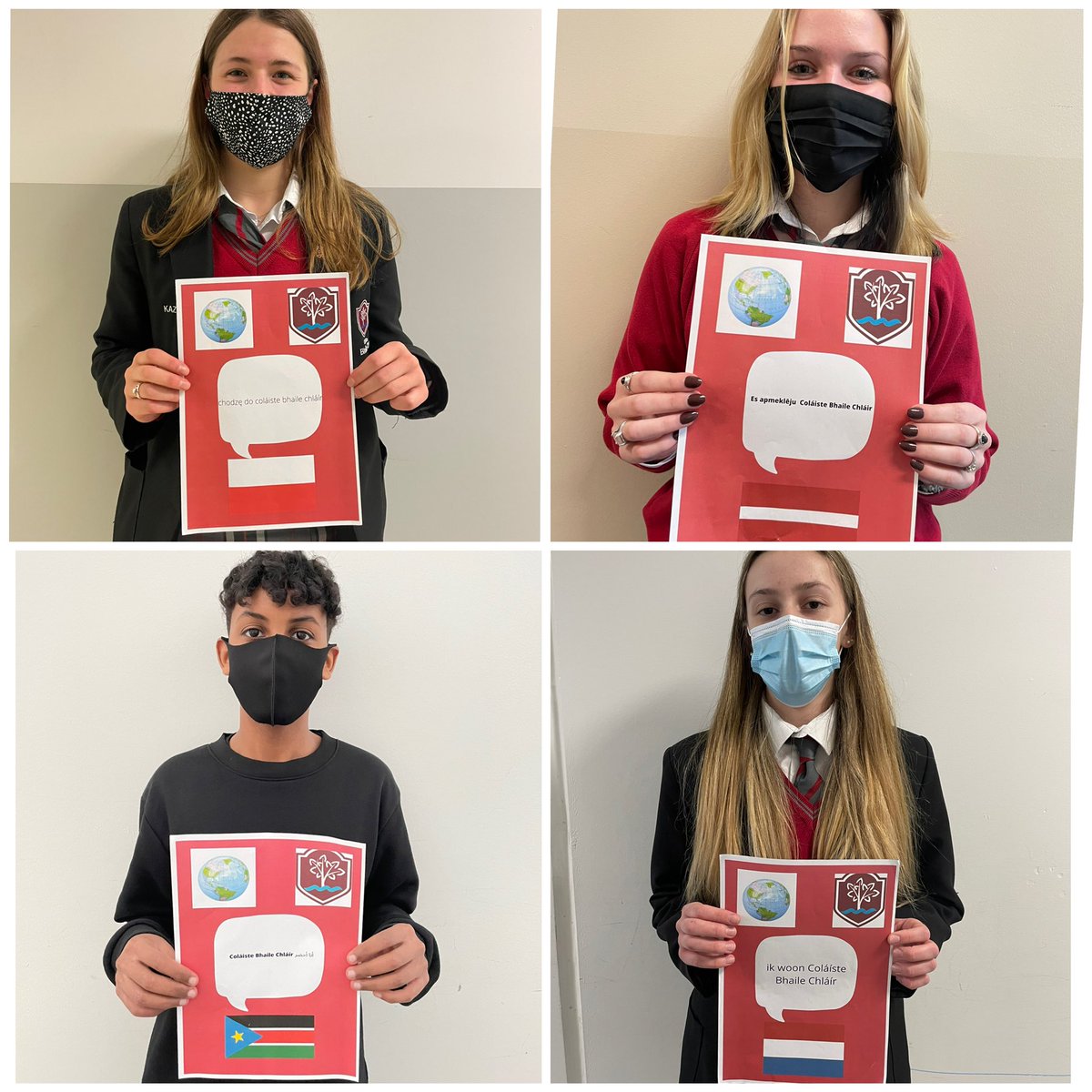 kmccarney15's tweet photo. The TY Think Languages team researched the different languages in our school and found we have 19 different languages, some of which are displayed on our new noticeboard! 🌎 @langsconnect_ie @languages_ie @ClaregalwayColl https://t.co/k6WqC4H05K