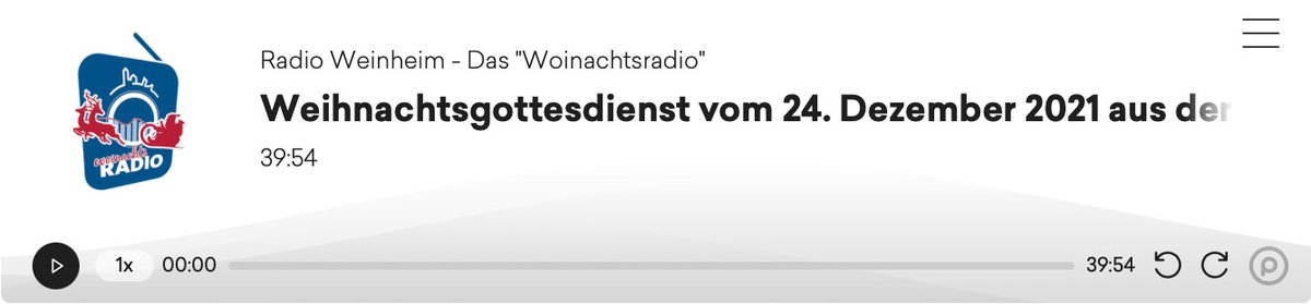 🎄Ein Weihnachtsgottesdienst aus der Peterskirche kommt an Heiligabend zu Ihnen/euch nach Hause: Am 24.12. um 17:00 Uhr im Woinachtsradio und ab 18:00 Uhr nachhörbar auf unserer Website: peterskirche-weinheim.de/weihnachten2021