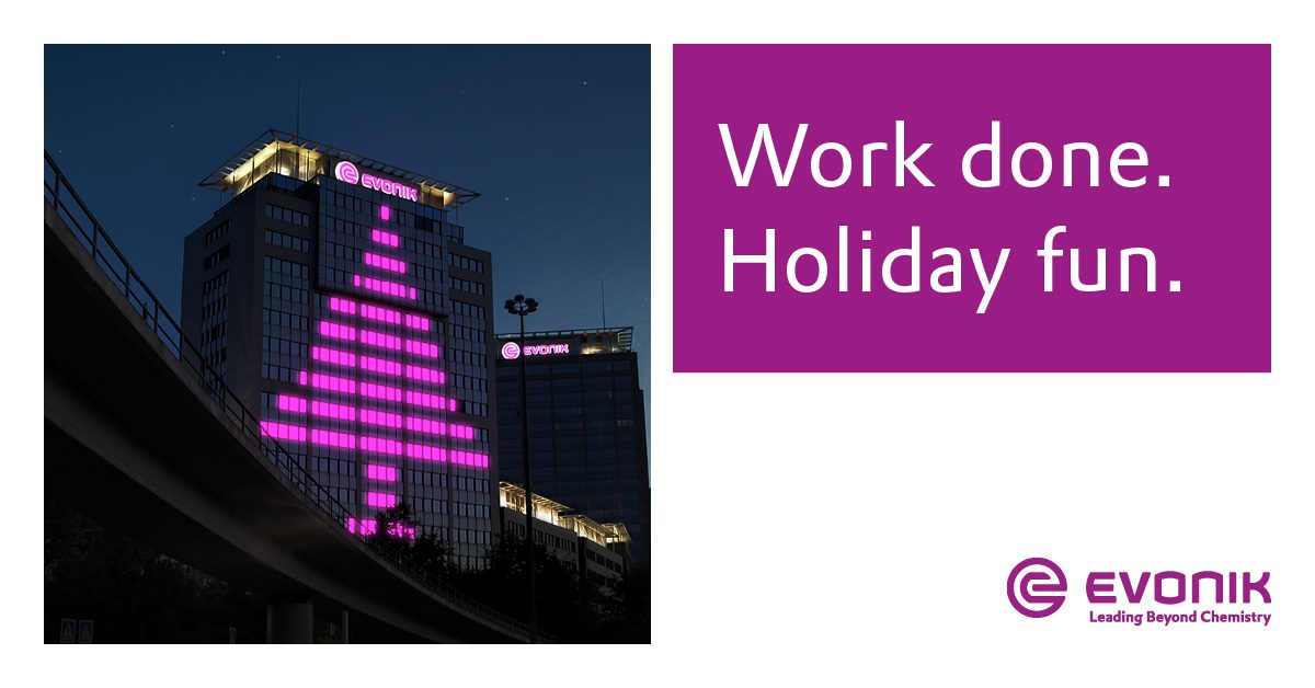Our social media team is now offline and wishes you happy holidays. We’ll be staying cozy as we see out 2021 and are already looking forward to next year’s challenges. #Evonik #FestiveSeason #holidays #offline #FamilyTime #QualityTime