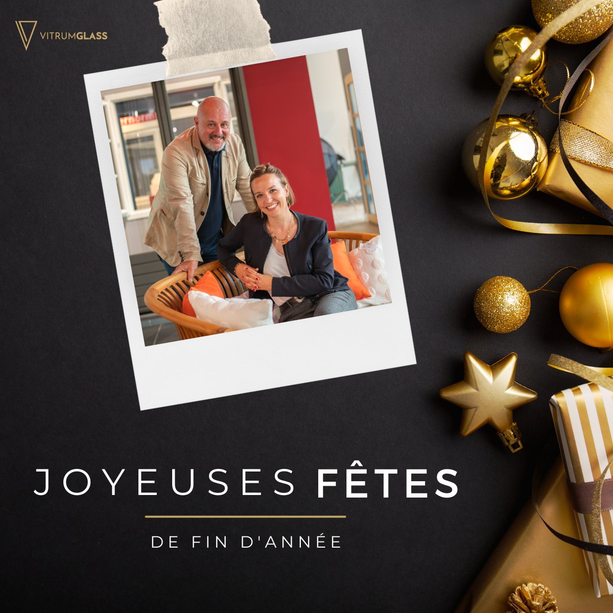 VitrumGlass's tweet photo. [ Vœux de fin d'année 🎅🏻🎄]

Estelle, Manuel et toute l'équipe VitrumGlass vous souhaite de très belles fêtes de fin d'année !🌟

Partagez ces moments précieux avec ceux que vous aimez 💖
Belle journée et à bientôt!✨

#fêtes #noël #joyeusesfêtes #entreprise #voeux #lemans #verre https://t.co/YXXCfVMpgJ