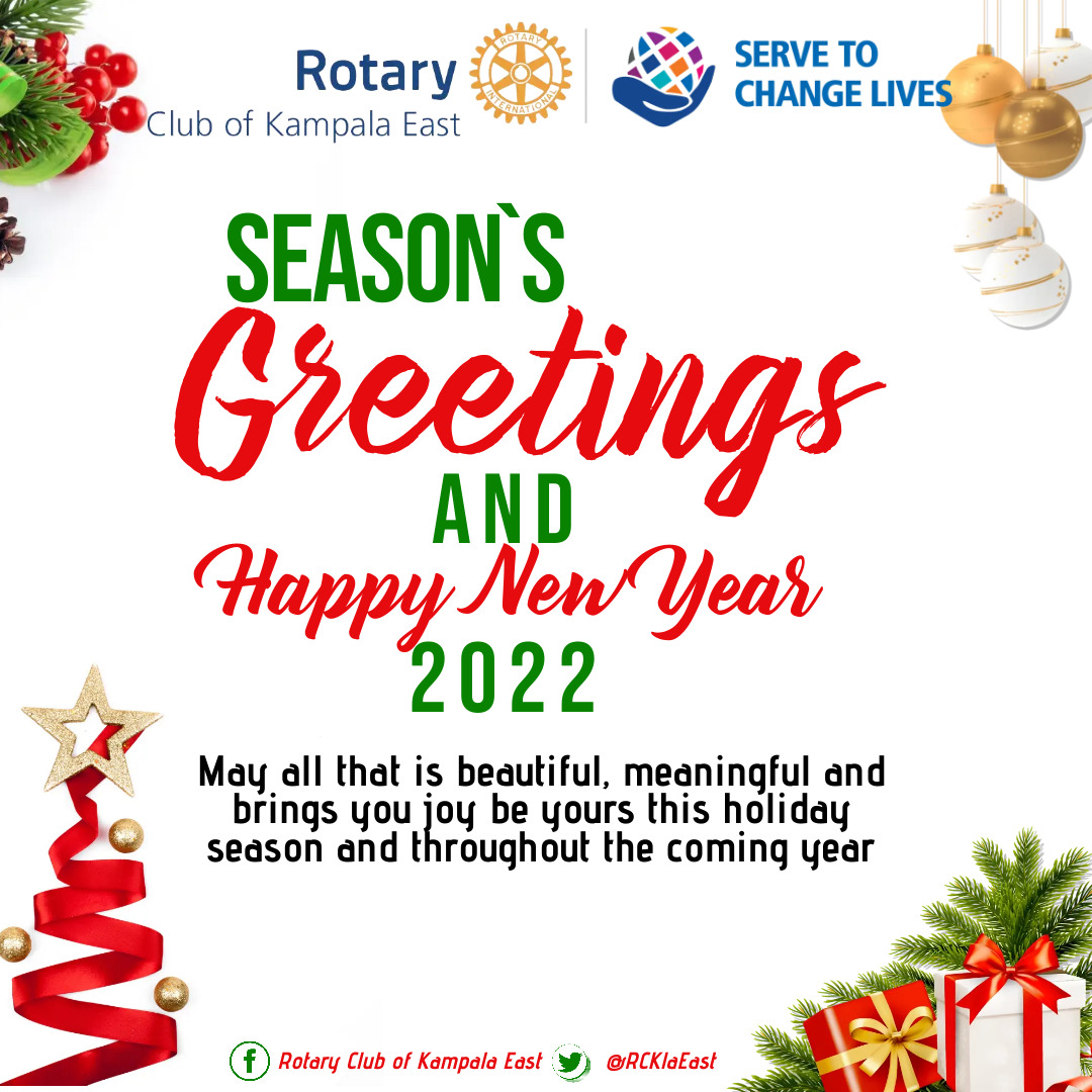 At this special sacred season, we hope you take the time to reflect on the many blessings of your life and the privilege to be of service to others. All of us <a href="/RCKlaEast/">RotaryKlaEast</a> send you warm wishes &amp; all the best in 2022. Thank You for your support in the first half of this Rotary year