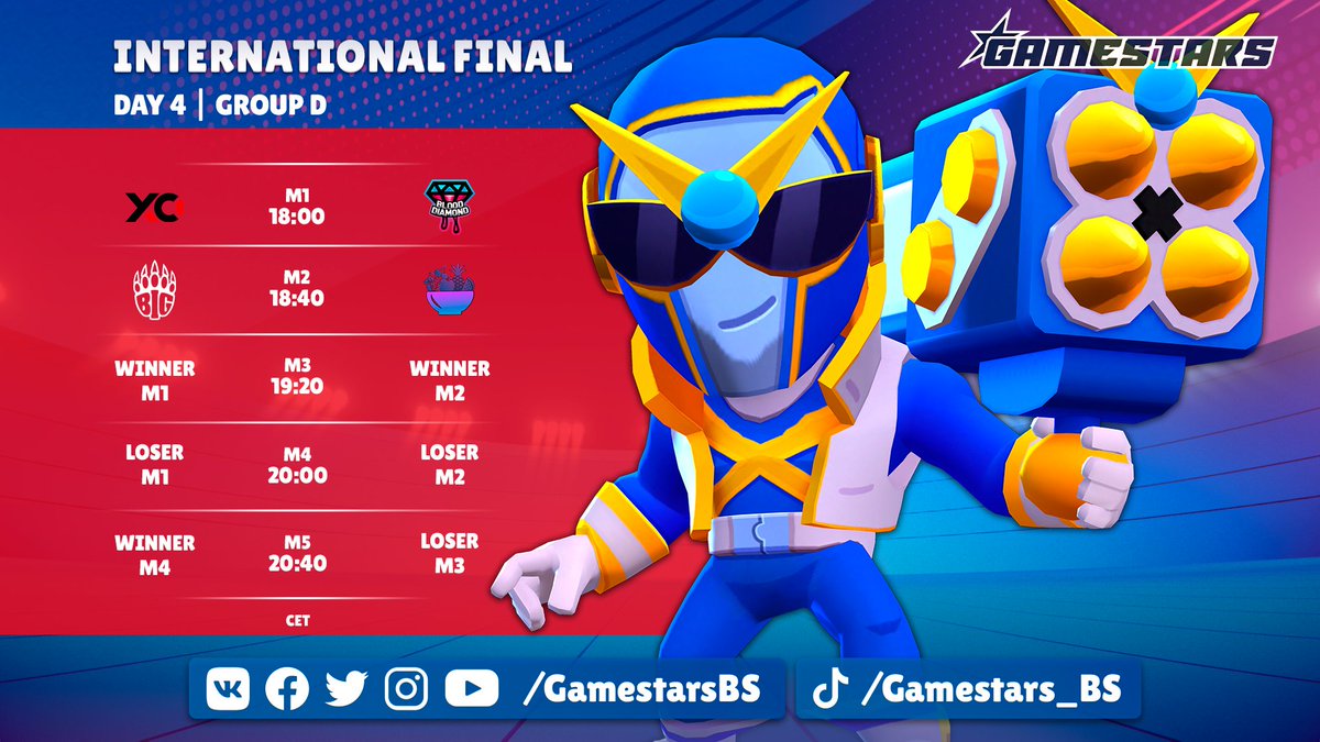 ⌚️ The wait will not be long now - have 4th day's schedule!

#Gamestars #BrawlStars #Esports