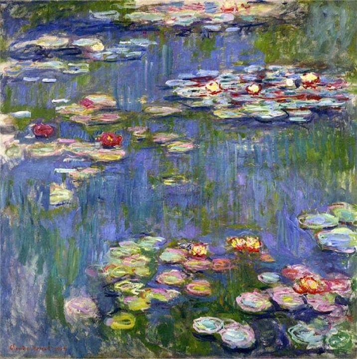 jrramirezgomez's tweet photo. El #Cuadro del día: "Ninfas" (1916), de Claude Monet (1840-1926), pintor francés.

Monet fue uno de los fundadores de la pintura impresionista (de hecho el término impresionismo deriva del título de su obra "Impresión, sol naciente", creada en 1872). https://t.co/I46q5iOLT4