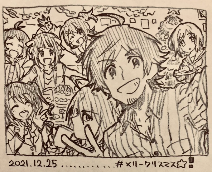 *越境 一足先にクリスマスの絵🎄 