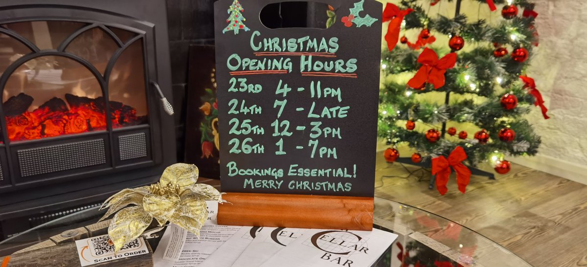 cellar_sandown's tweet photo. We're open from 16:00 today and then the following hours over Christmas, we hope you all have a lovely break 🎅🌲🥂🍾 #cocktails #cocktailbar #Sandown #IsleofWight #CellarBarSandown https://t.co/LM3UFPabar