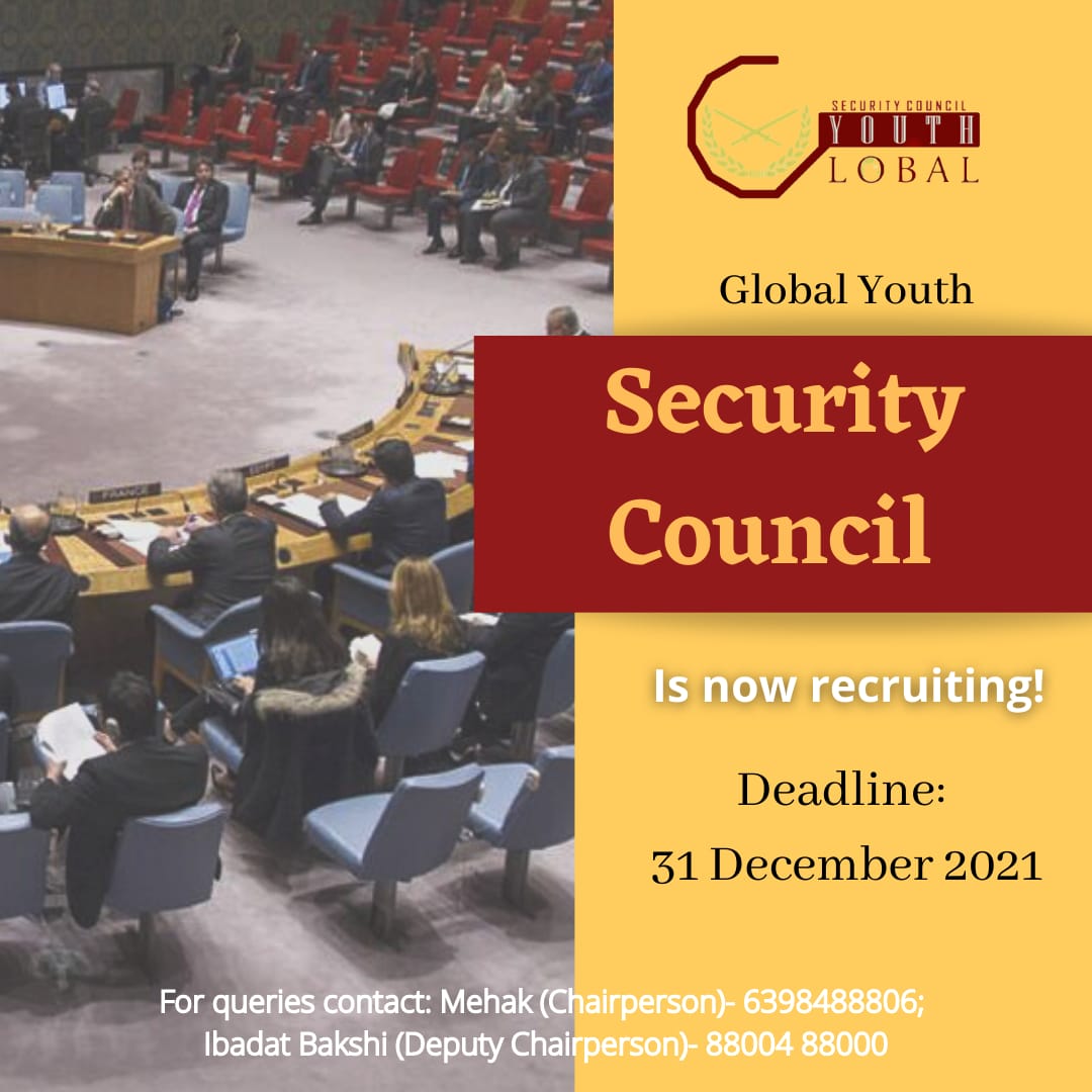 CouncilGyi's tweet photo. Greetings!

Security Council, Global Youth is now recruiting!

The recruitment will take place in two stages:
1. Application screening 
2. Interview 

Apply: 
🔗https://t.co/Dnj8QZXRDO

The deadline is 31 December 2021 

Only for first year students

#Trending #Students #security https://t.co/4zyl3fSmMe