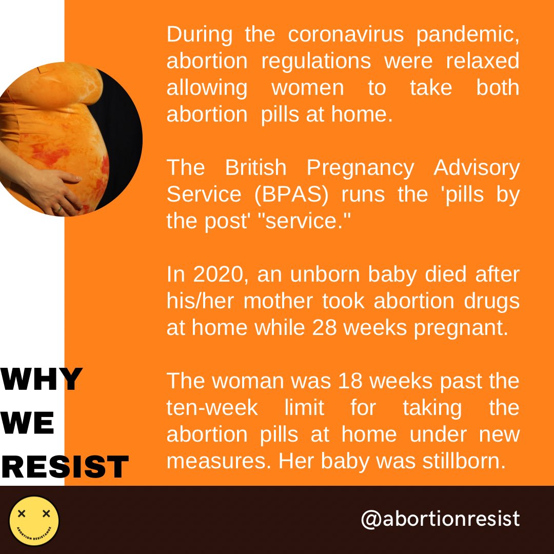 abortionresist's tweet photo. Just one of the many reasons #WhyWeResist. 👊
Say hey, say ho, pills by post have got to go! 🚫
@BPAS1968 are abusive, careless and have a history of hurting women, men and their unborn babies. https://t.co/DBzcaTU1aA