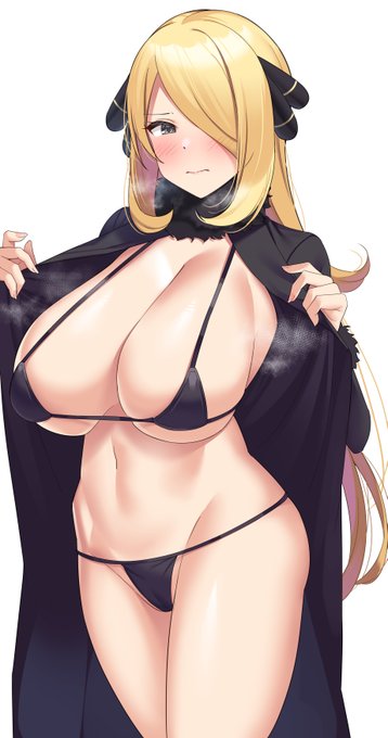 シロナさんに勝ったのでマイクロビキニを着てもらった 