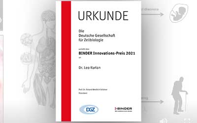 BINDERWorld's tweet photo. BINDER has been donating the DGZ Innovation Award for over 20 yrs. Endowed w/ €4,000 € it's aimed @ young scientists, like Dr. Leo Kurian, whose research covers how cardiovascular diseases develop. Research of this kind is in line with our goal: improving the health of mankind! https://t.co/obRPBF1NaY