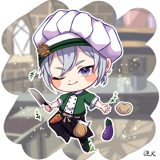 #ツイステファンアート
#twstファンアート 
「切るのは得意だ。任せてくれ」 