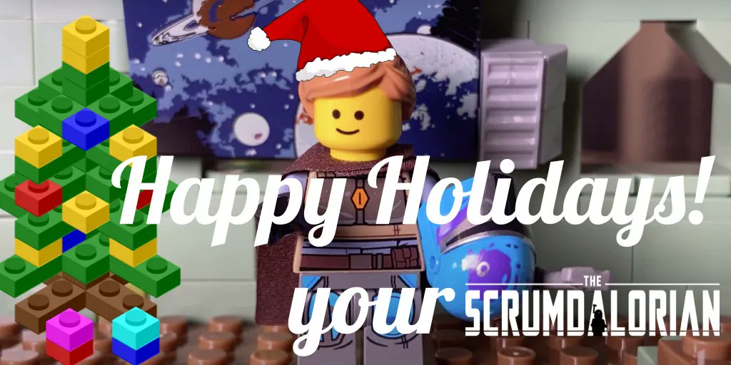 scrumdalorian's tweet photo. Swapped my helmet for a Santa hat. 🤶  #Agile|s, have Happy Holidays! https://t.co/PhJXoWTdLb
