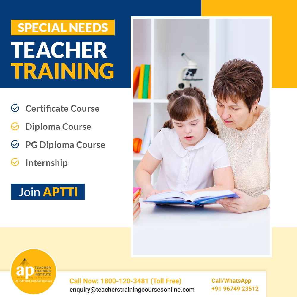 APTTIIndia's tweet photo. Children with special needs often require that extra bit of help that ordinarily cannot be received in average schools. Special teachers with exclusive skills and adequate training can undertake the coaching of such children. https://t.co/gBNDxcTeoR