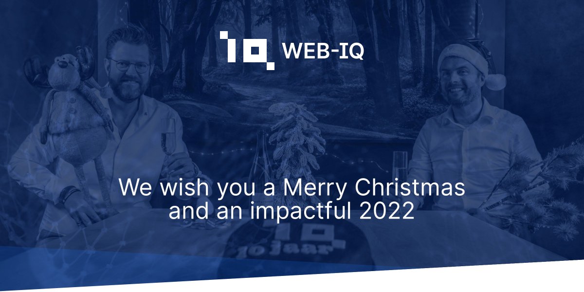 We of @webiqnl wish all our partners, customers and everyone else a Merry Christmas and a healthy and impactful 2022. #makingtheworldabetterplace #osintforabetterworld