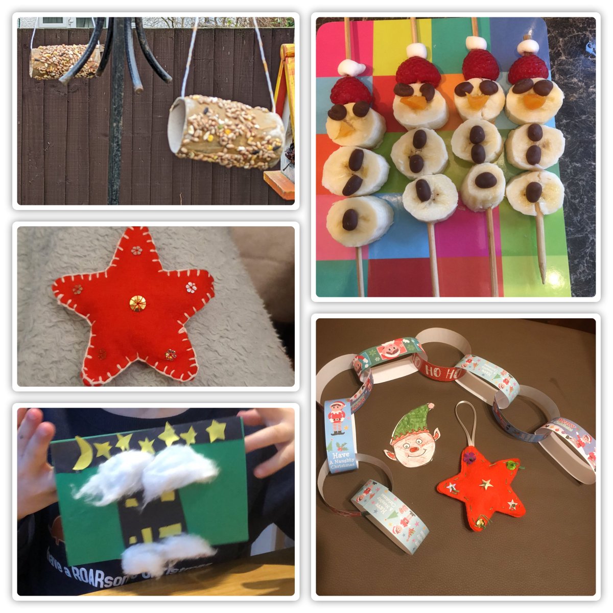 1stGrange's tweet photo. We held a Virtual District sleepover at the weekend. with the help of zoom and some elves who put activity packs together, we crafted, baked, hunted for elves in the village, played games, sang xmas songs and made bird feeders. Merry Christmas from all of us, to all of you.🎅 https://t.co/exVOOfEkMK