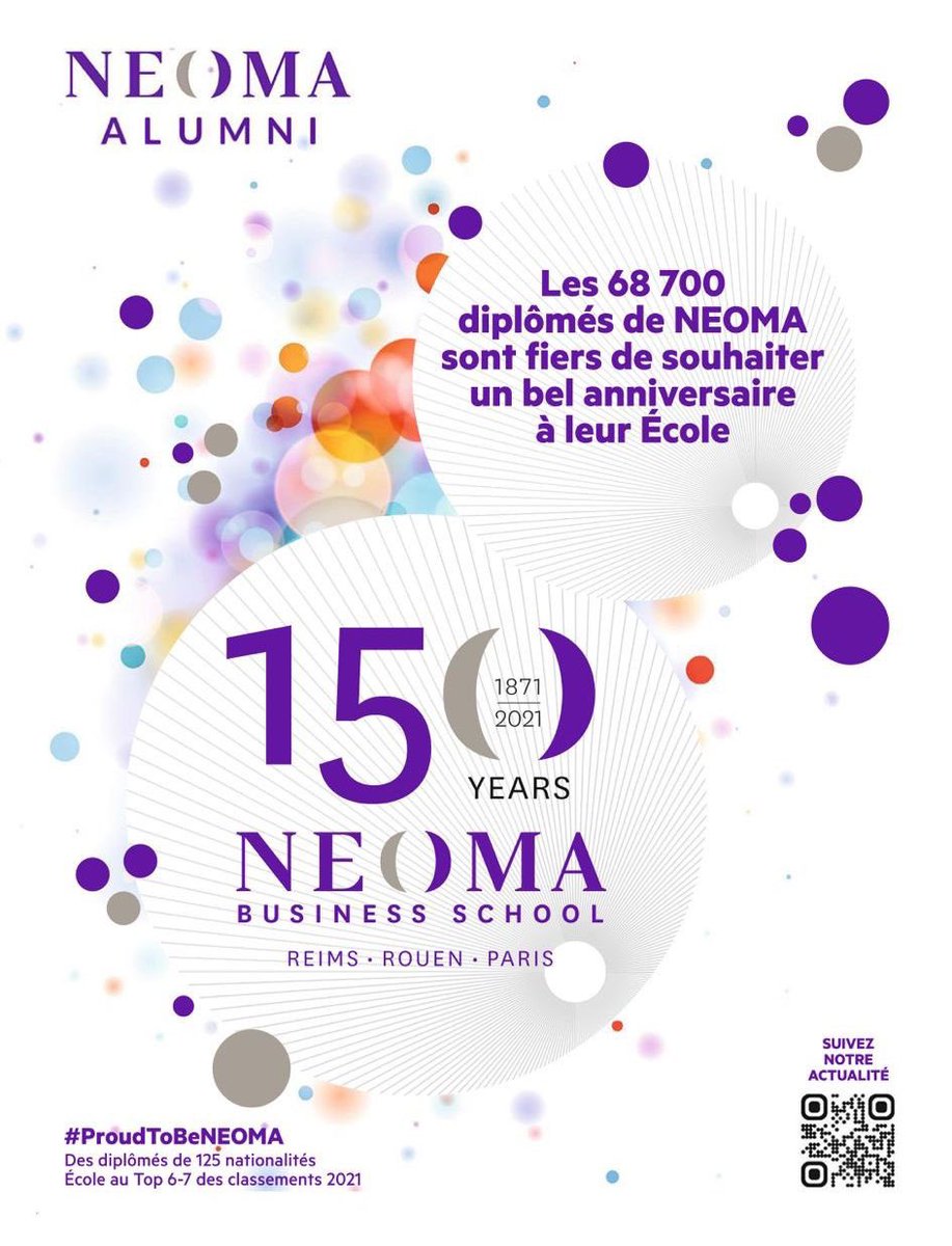 delphmanceau's tweet photo. Merci à l’Association des diplômés @NEOMA_Alumni et à son Président @ilanbenhaim pour cette jolie page dans la presse pour souligner leur fierté vis-à-vis de l’Ecole et fêter ses 150 ans ! Un beau témoignage d’engagement à l’égard de @NEOMAbs, de ses étudiants et de ses équipes😊 https://t.co/VBzwBj6GNq
